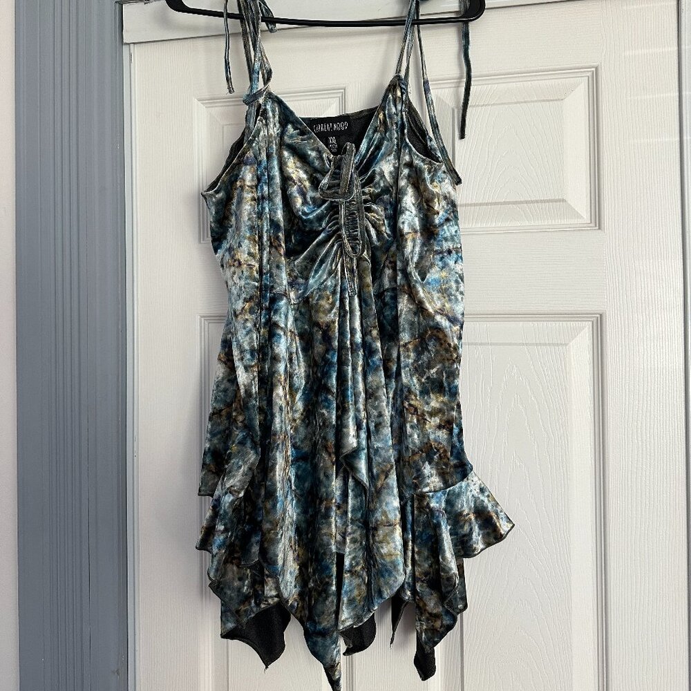 Velvet Mini Long Sleeve Fairy Festival Dress - Picture 3 of 3